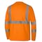 Pioneer Long Sleeve Shirt, Class 3, Moisture wicking birdseye polyester, Hi-Viz Orange, M V1054250U-M - alternate 3